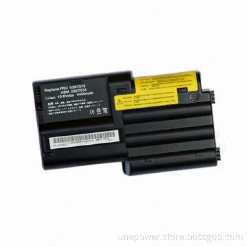 Li-ion Laptop Battery for IBM T30, 10.8V, 4,400mAh, 6-cell, Black Color